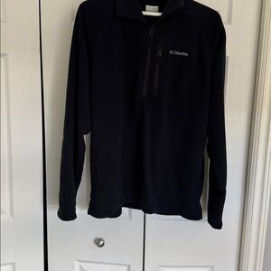 Columbia Black Half-Zip Fleece Jacket